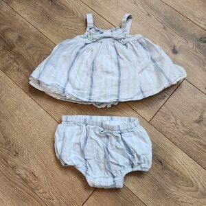 3-6 Max Studio Blue and White Diaper Cover Set